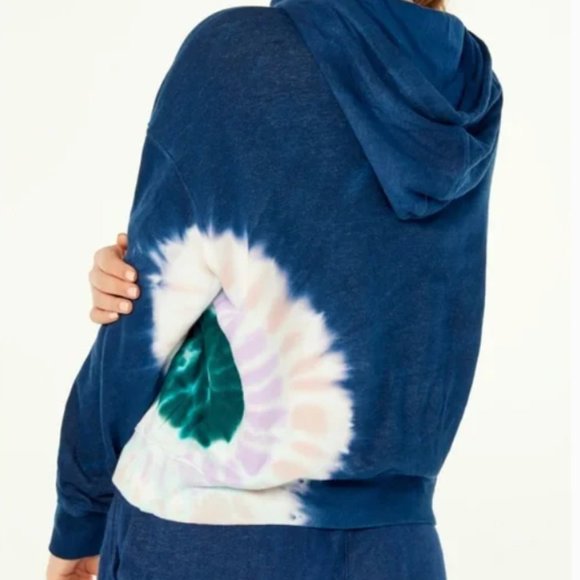 Wildfox Hadley Tie Dye Hoodie 90s Y2K Leisure Loungewear Cozy Sweatshirt-XXL - Picture 2 of 11